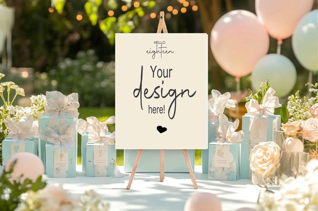 Hello Age Custom Bespoke Party Sign - Larosier Prints