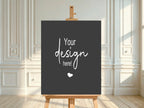 Minimalist Noir Custom Bespoke Party Sign - Larosier Prints