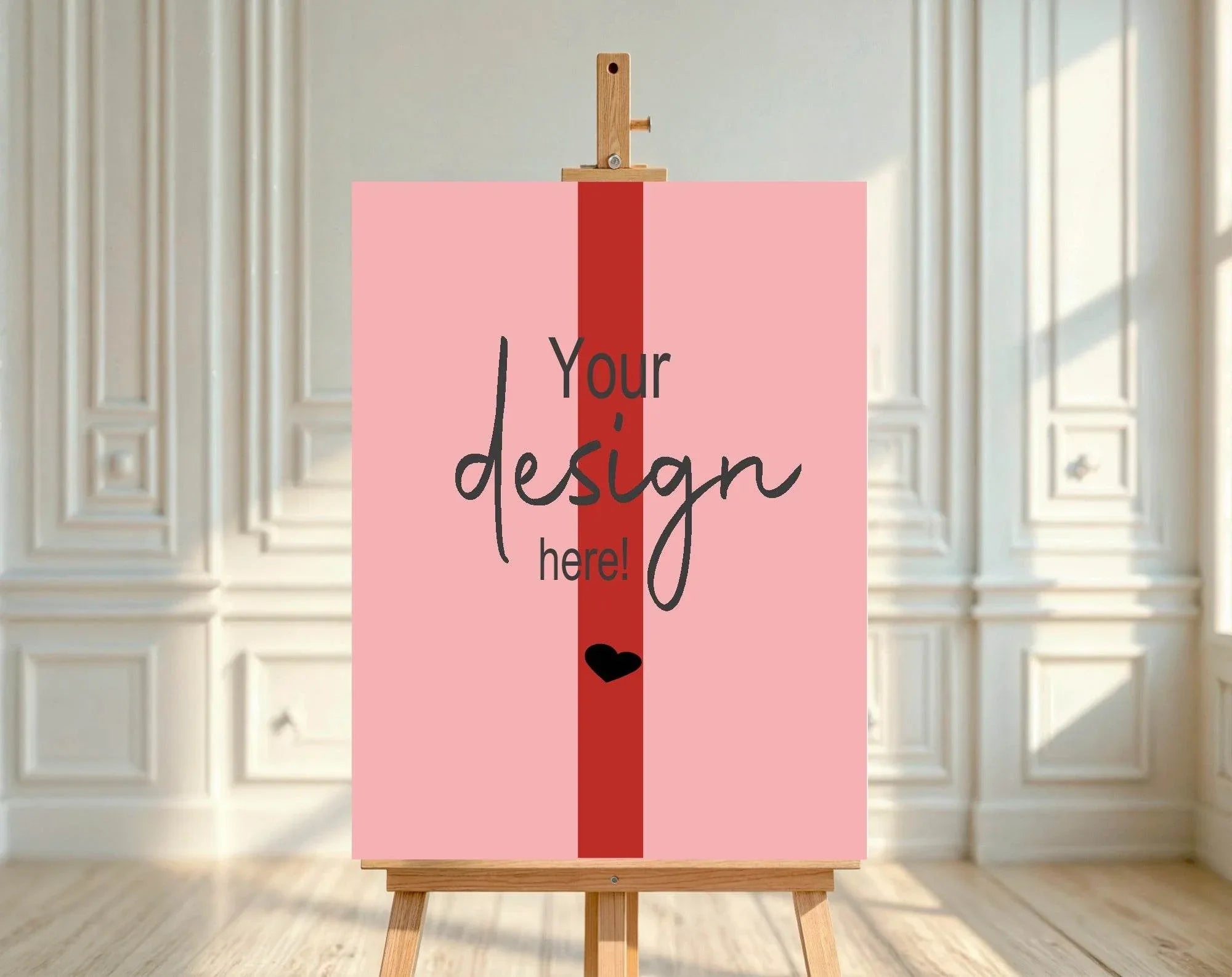 Red & Pink Custom Bespoke Party Sign - Larosier Prints