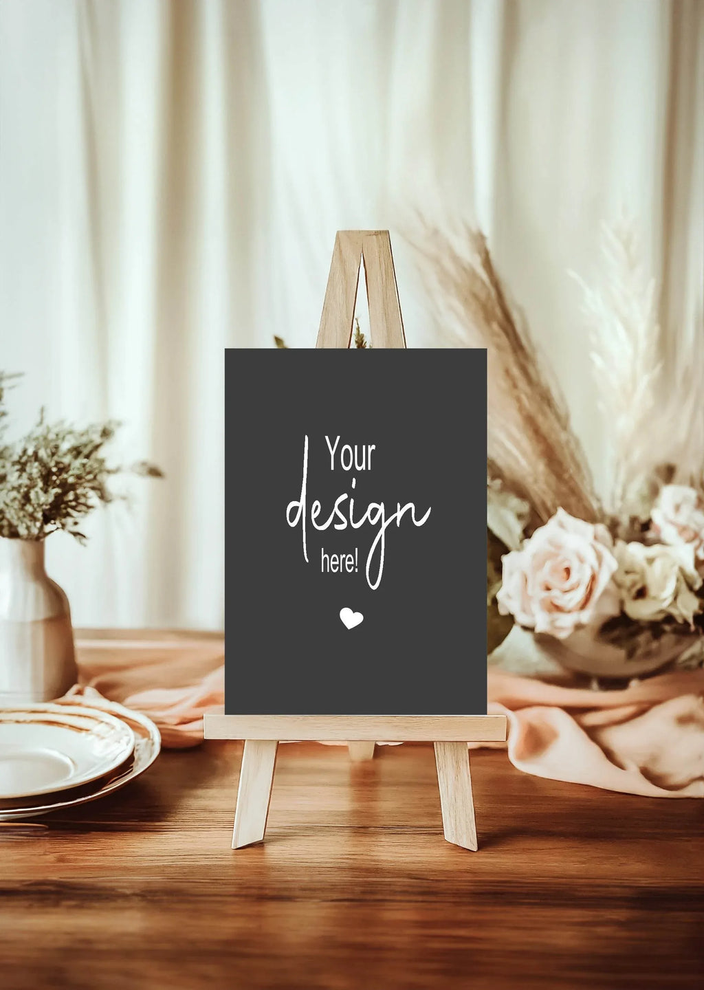 Minimalist Noir Custom Bespoke Party Sign - Larosier Prints
