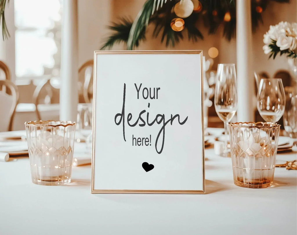 Minimalist Custom Bespoke Wedding Party Sign - Larosier Prints