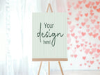 Sage Green Stripe Custom Bespoke Party Sign - Larosier Prints
