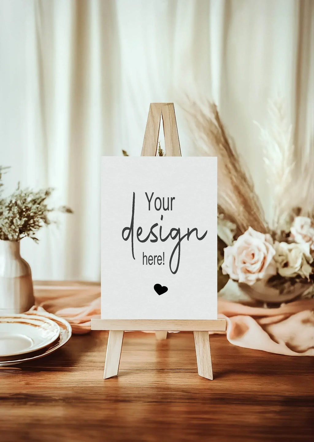 Minimalist Custom Bespoke Wedding Party Sign - Larosier Prints