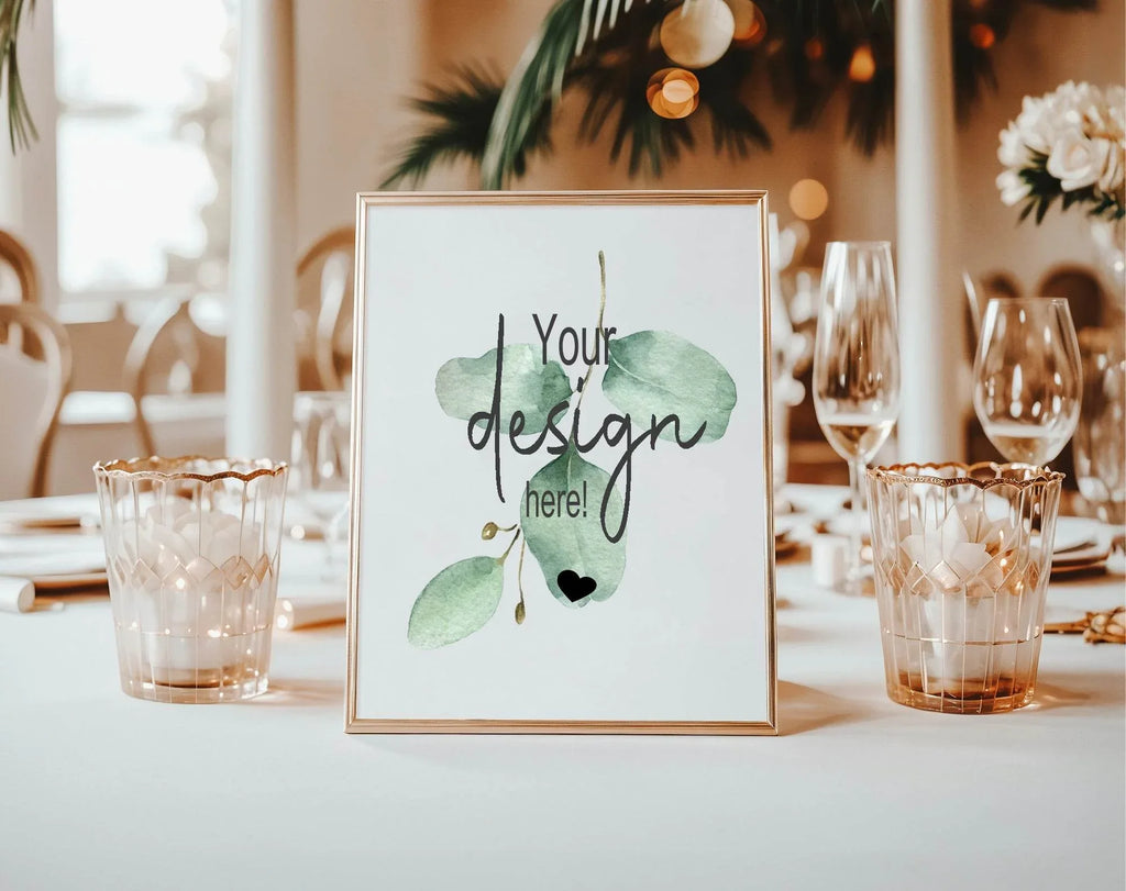 Eucalyptus Custom Bespoke Party Sign - Larosier Prints