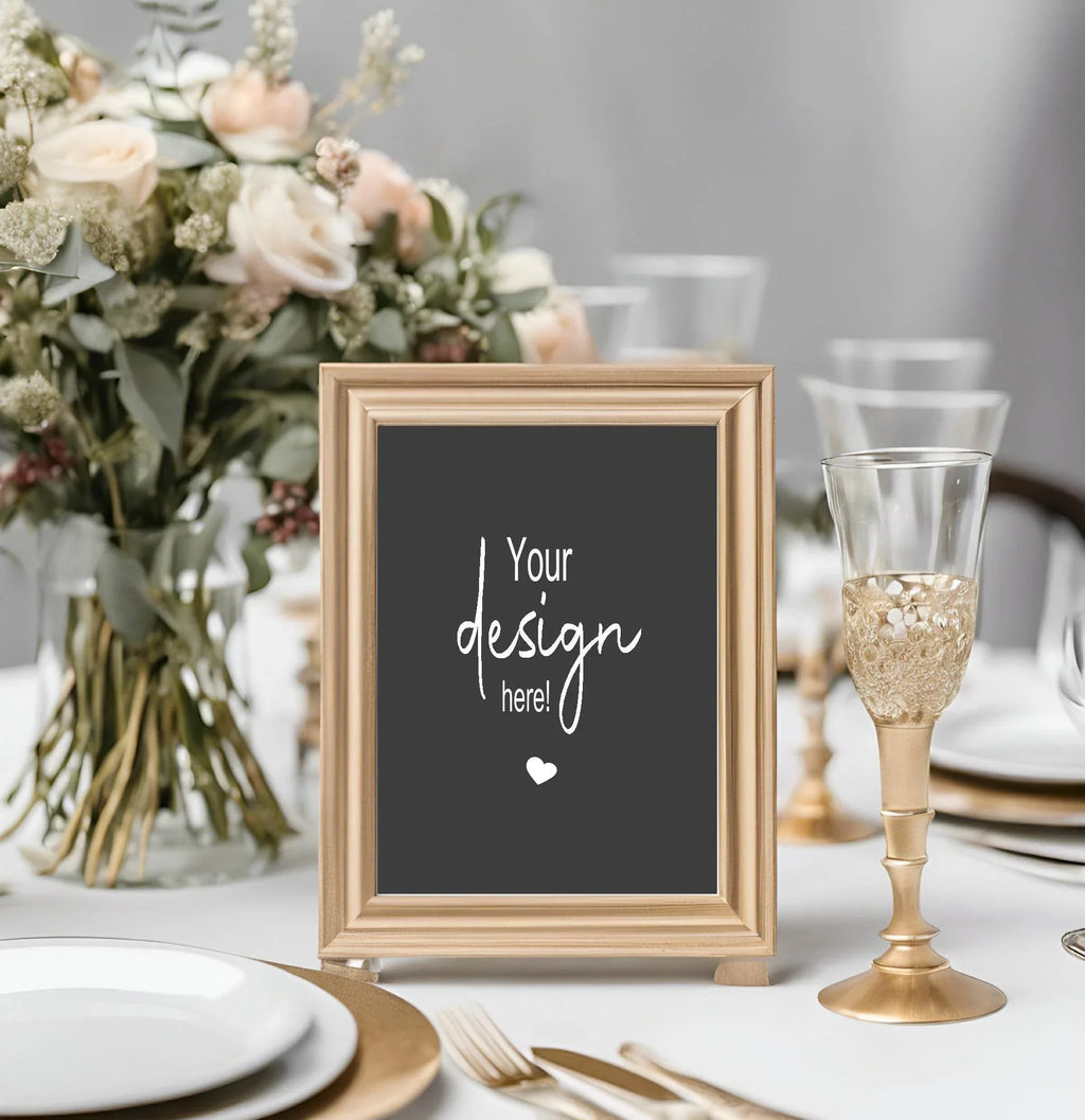 Minimalist Noir Custom Bespoke Party Sign - Larosier Prints
