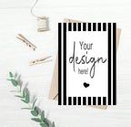 Black & White Stripe Custom Bespoke Party Sign - Larosier Prints