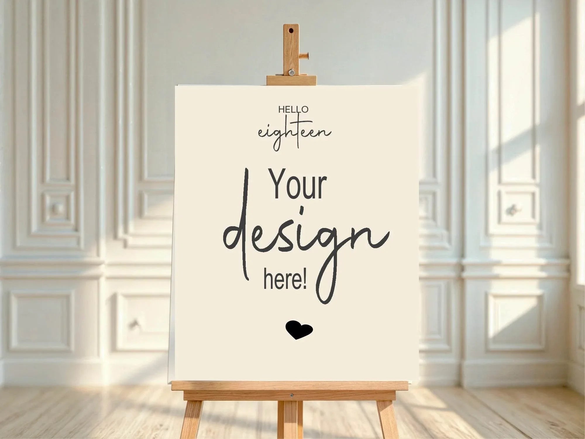 Hello Age Custom Bespoke Party Sign - Larosier Prints