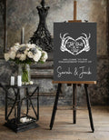 Gothic Engagement Welcome Party Sign - Larosier Prints