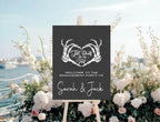 Gothic Engagement Welcome Party Sign - Larosier Prints