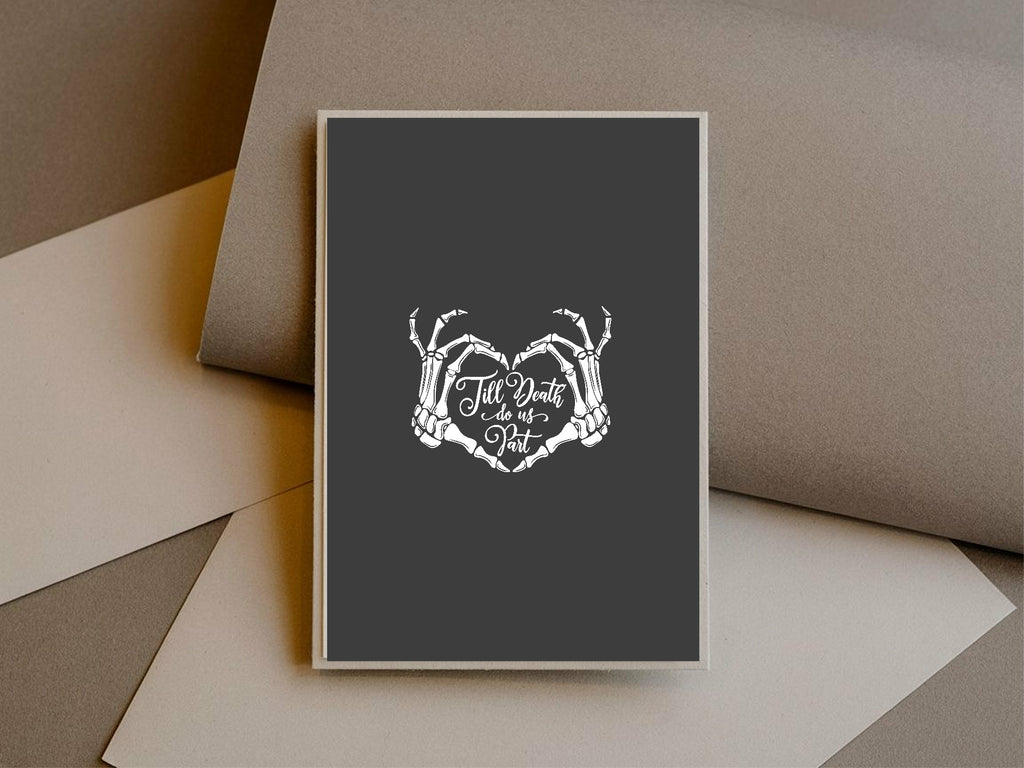 Gothic Engagement Party Invitations | Till Death Do Us Part | Pack of 10