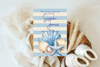 Nautical Baby Shower Party Invitations & Envelopes | Pack of 10 - Larosier Prints