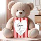 Red & Pink Baby Shower Party Invitations & Envelopes | Pack of 10 - Larosier Prints