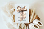 Bows Gender Reveal Party Invitations & Envelopes | Pack of 10 - Larosier Prints