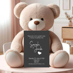 Minimalist Noir Gender Reveal Party Invitations & Envelopes | Pack of 10 - Larosier Prints