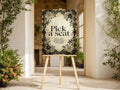 Black Rose Romantic Literature Wedding Pick A Seat Sign
