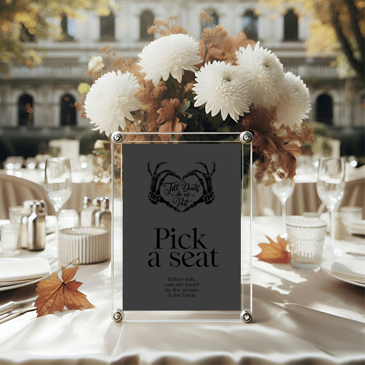 The Lovers Tarot Wedding Party Signs | Choose Your Sign & Colour