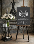 Gothic Engagement Welcome Sign | Till Death Do Us Part
