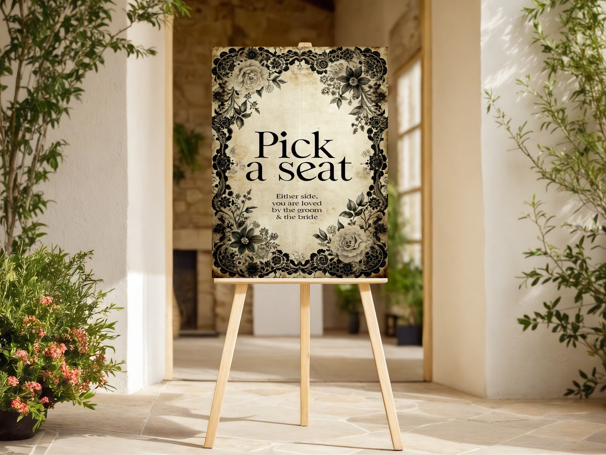 Black Rose Complete Wedding Signage Bundle