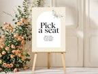 Dark Romance Vintage Moth Wedding Pick a Seat Sign | 6. Pick a seat 2