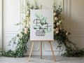 Eucalyptus Pick A Seat Wedding Party Sign - Larosier Prints
