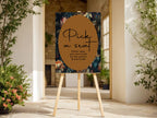 Moody Floral Wedding In Loving Memory Sign