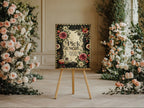 Gothic Floral Romantic Literature Wedding Pick A Seat Sign