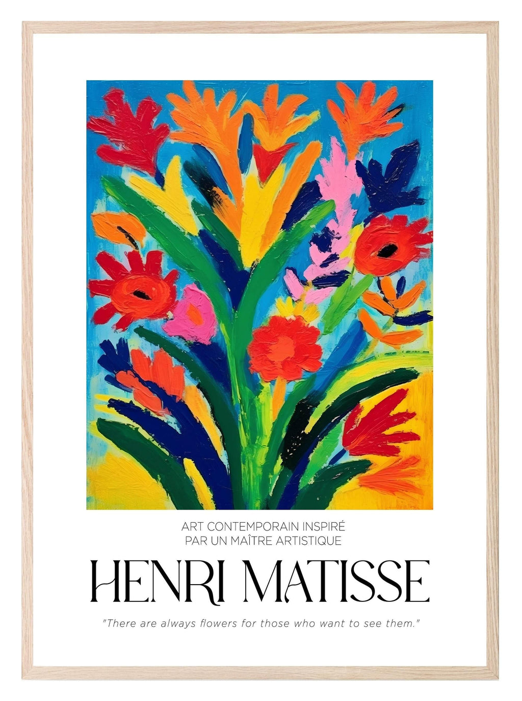 There Are Always Flowers Print | Henri Matisse Inspired Wall Art - Larosier Prints