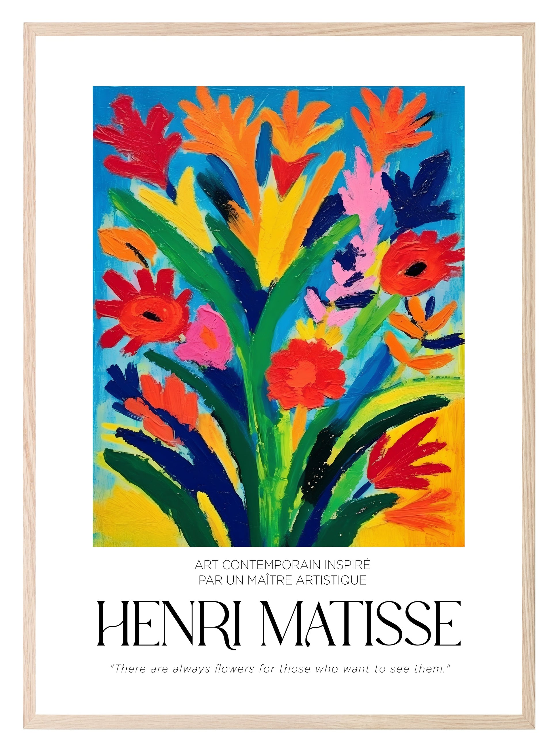 There Are Always Flowers Print | Henri Matisse Inspired Wall Art