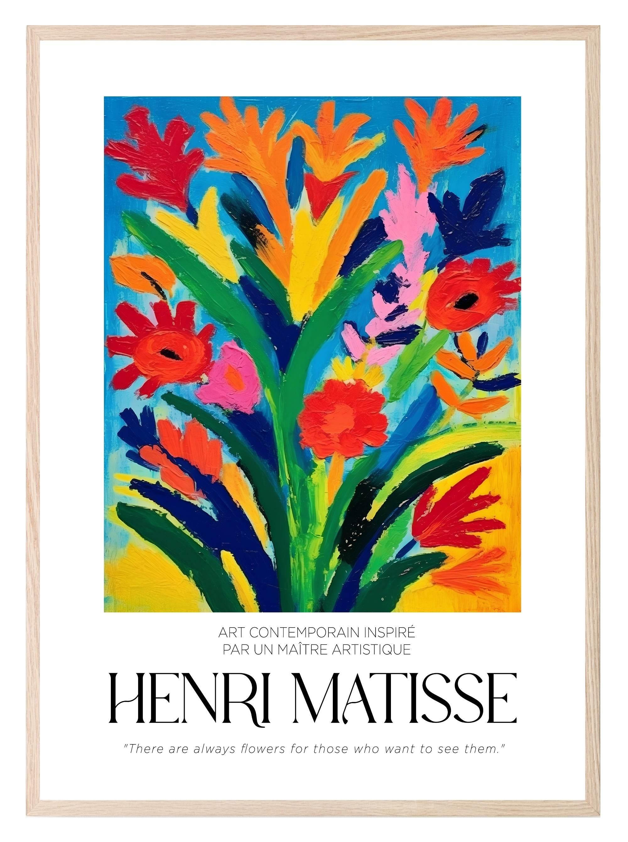 There Are Always Flowers Print | Henri Matisse Inspired Wall Art - Larosier Prints