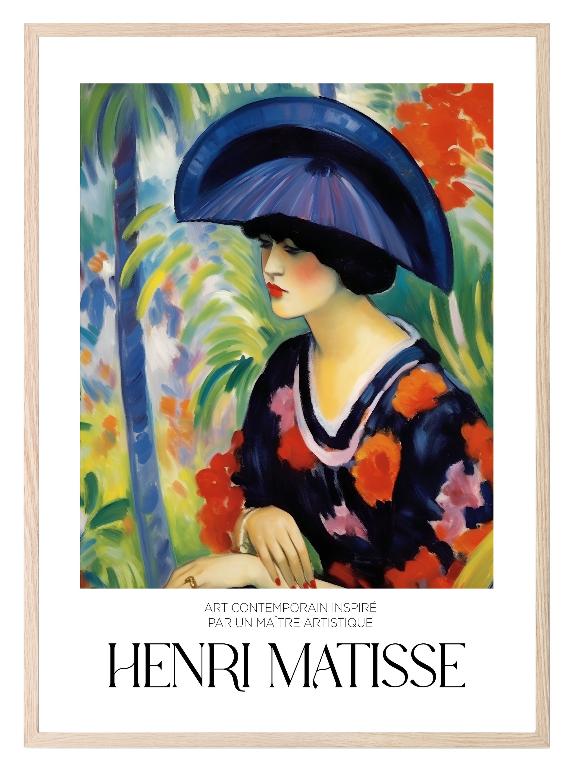 Classic Lady Print | Henri Matisse Inspired Wall Art