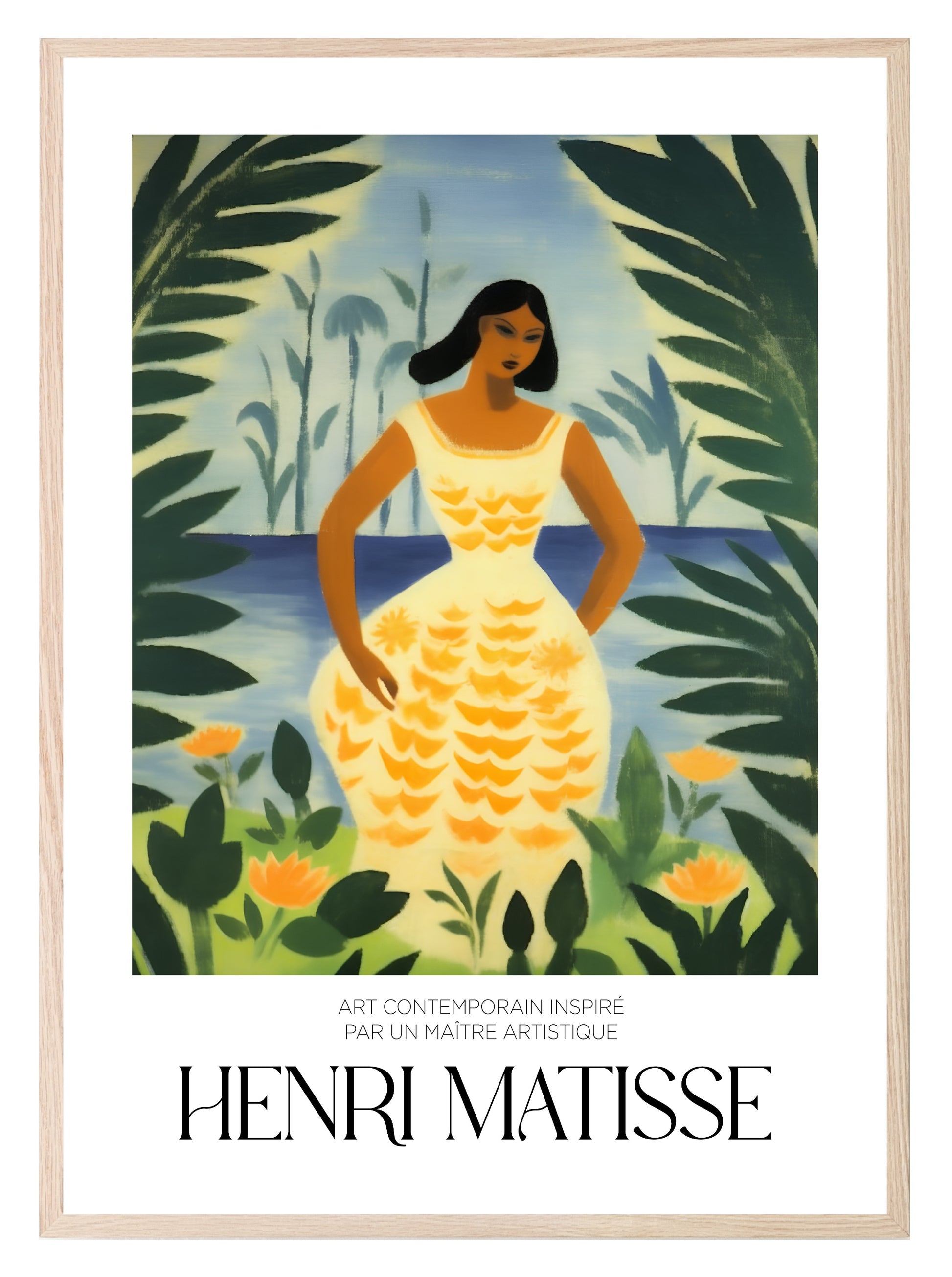 The Yellow Dress Print | Henri Matisse Inspired Wall Art