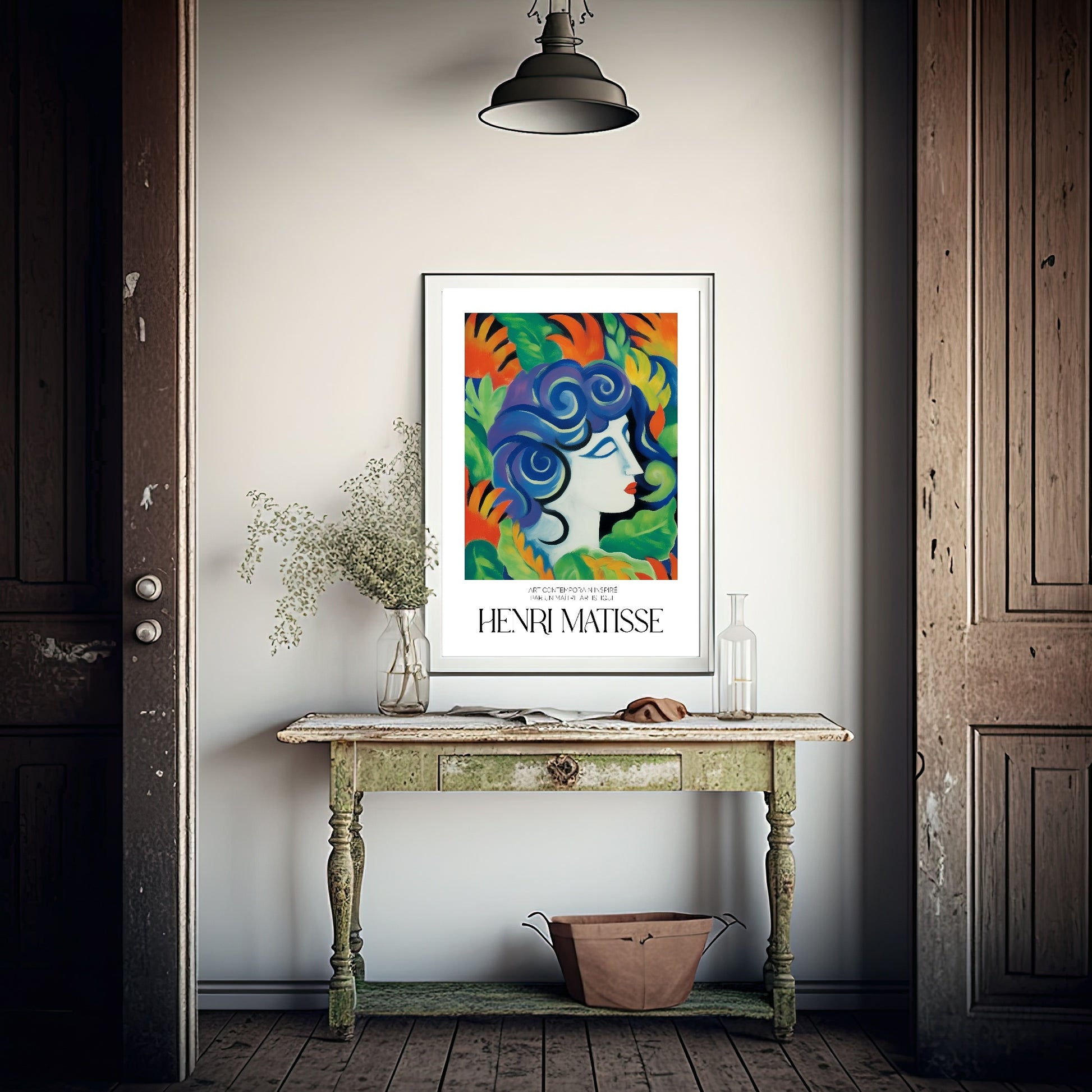 Blue Hair Print | Henri Matisse Inspired Wall Art