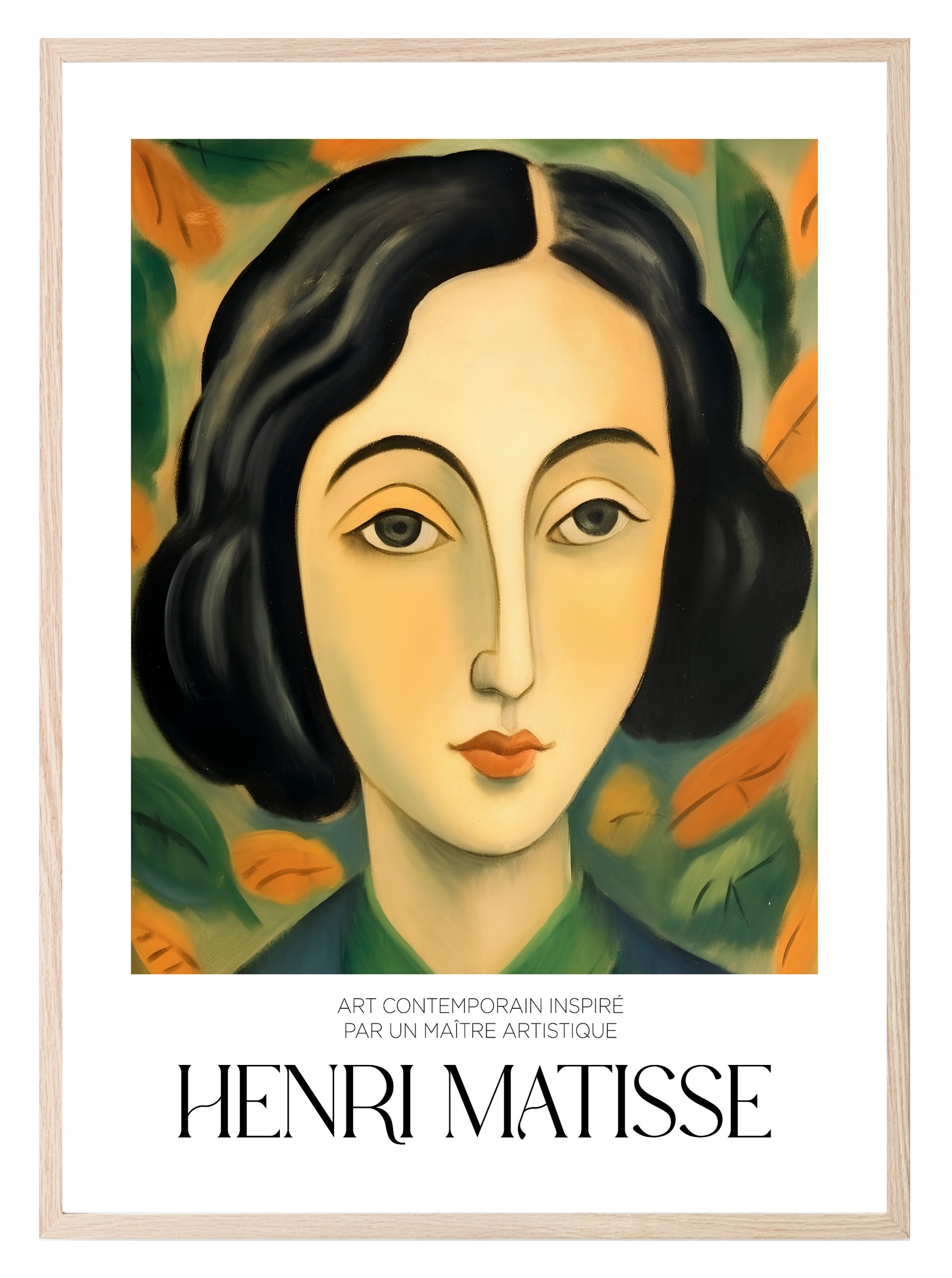 The Brunette Print | Henri Matisse Inspired Wall Art