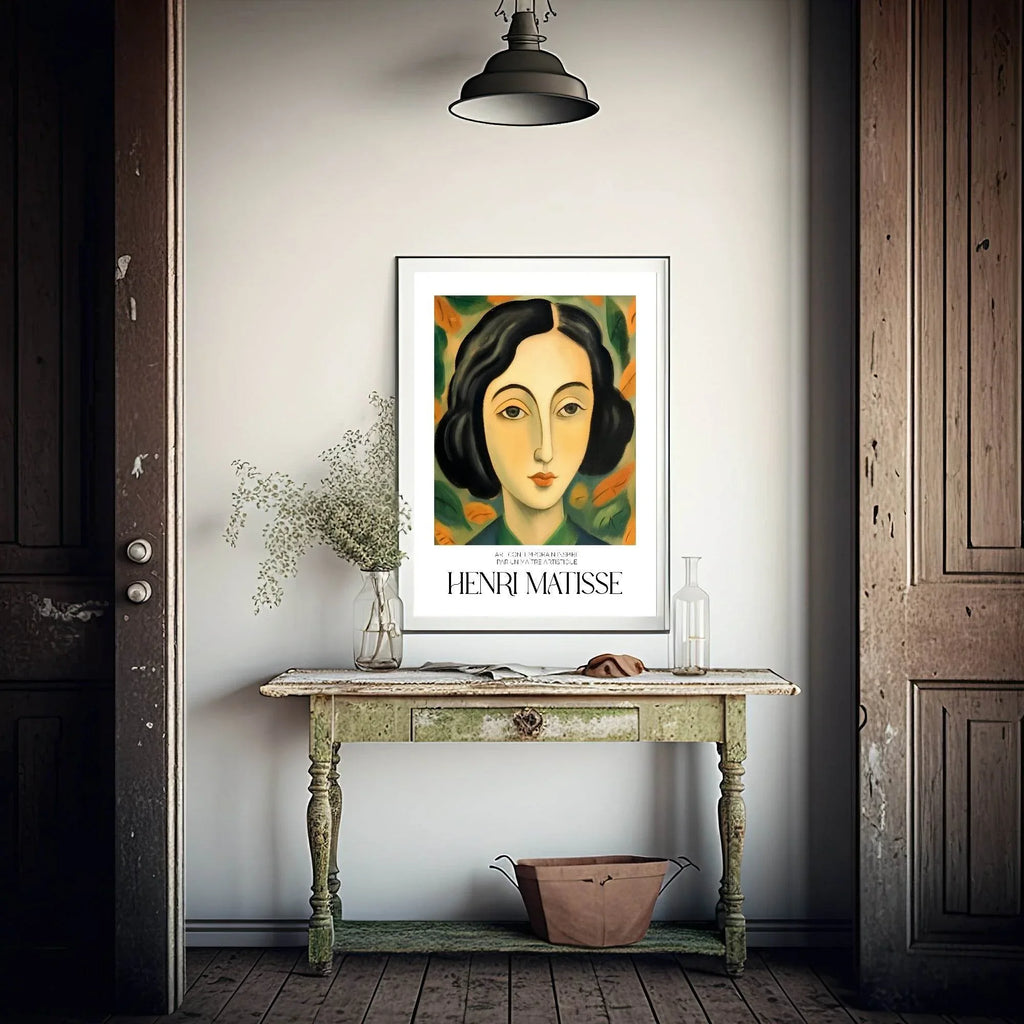 The Brunette Print | Henri Matisse Inspired Wall Art - Larosier Prints