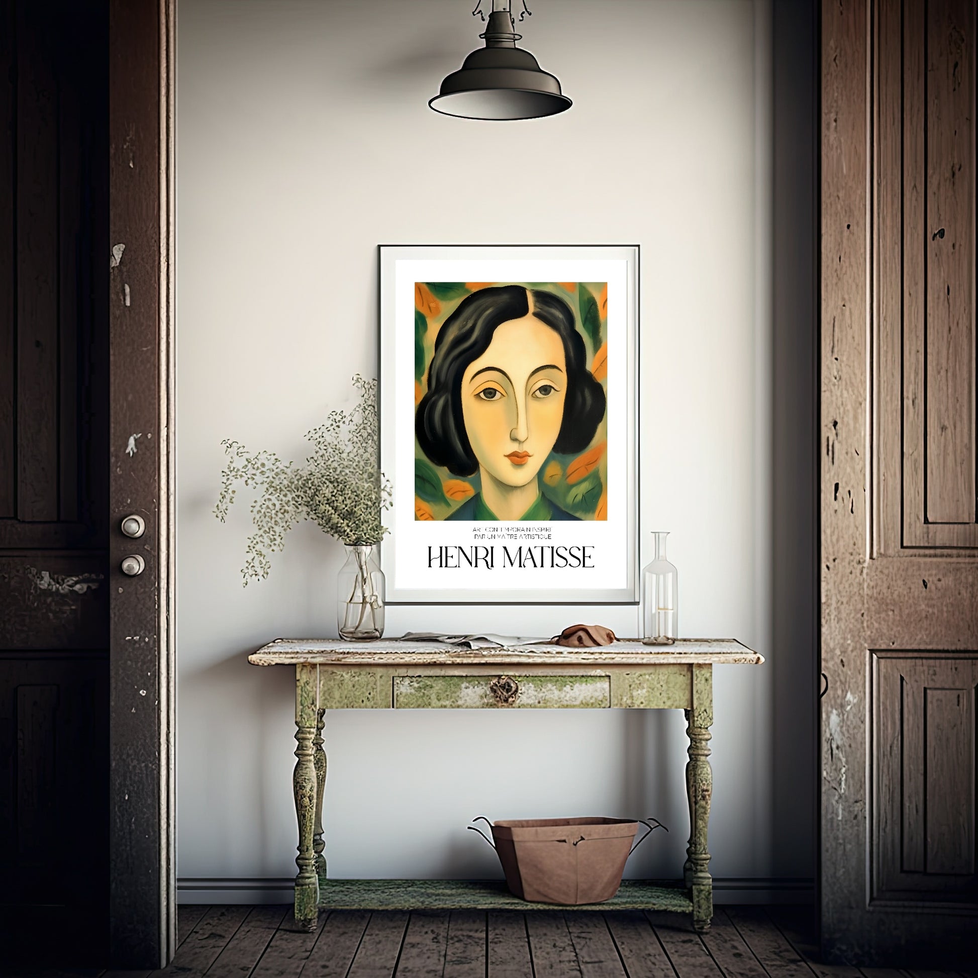 The Brunette Print | Henri Matisse Inspired Wall Art