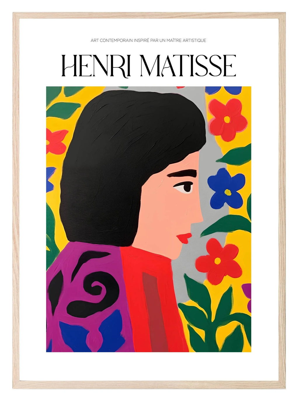 Flower Girl Print | Henri Matisse Inspired Wall Art - Larosier Prints