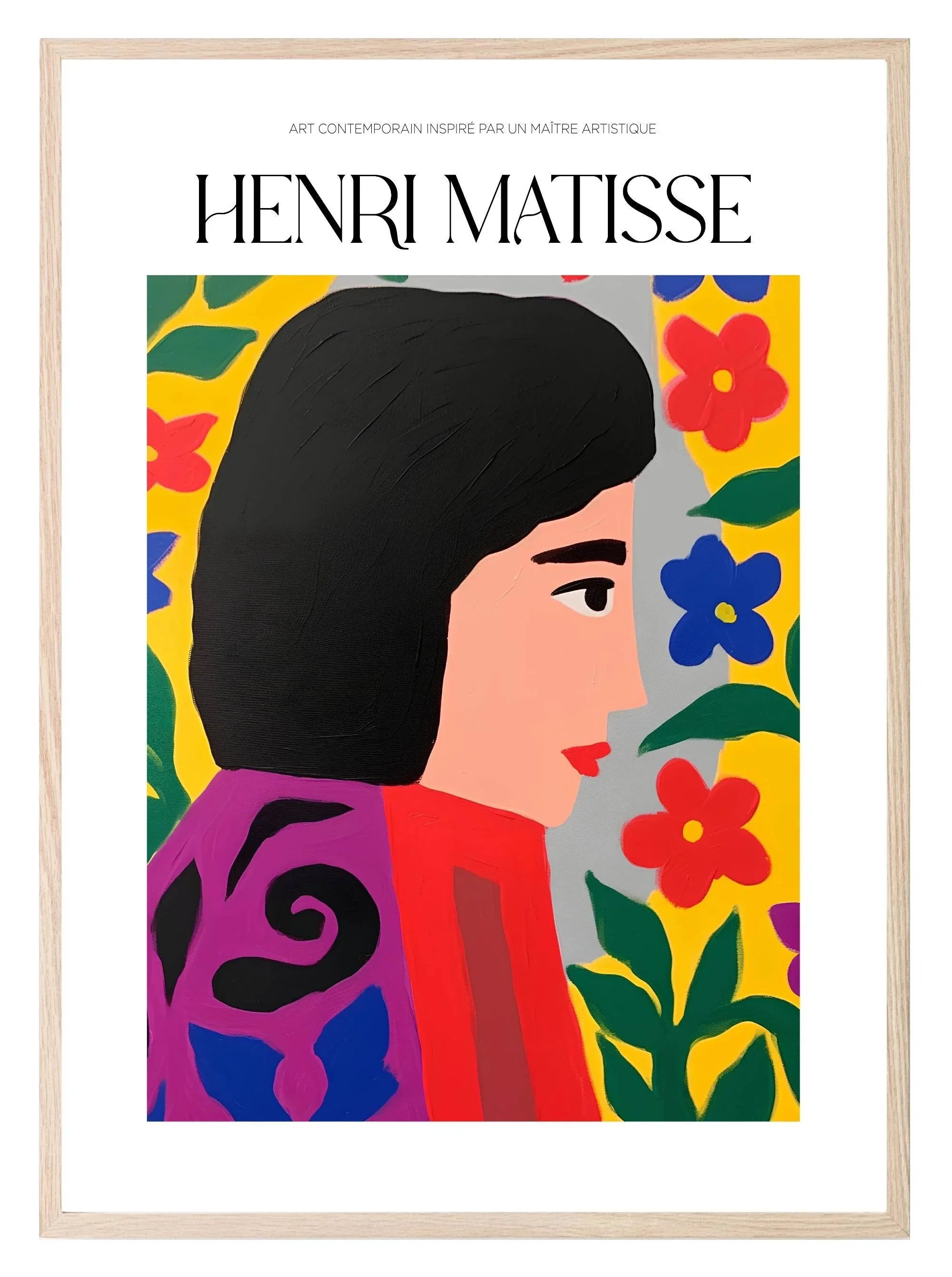 Flower Girl Print | Henri Matisse Inspired Wall Art - Larosier Prints