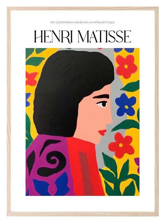 Flower Girl Print | Henri Matisse Inspired Wall Art