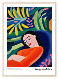 Tranquil Female Print | Henri Matisse Inspired Wall Art - Larosier Prints