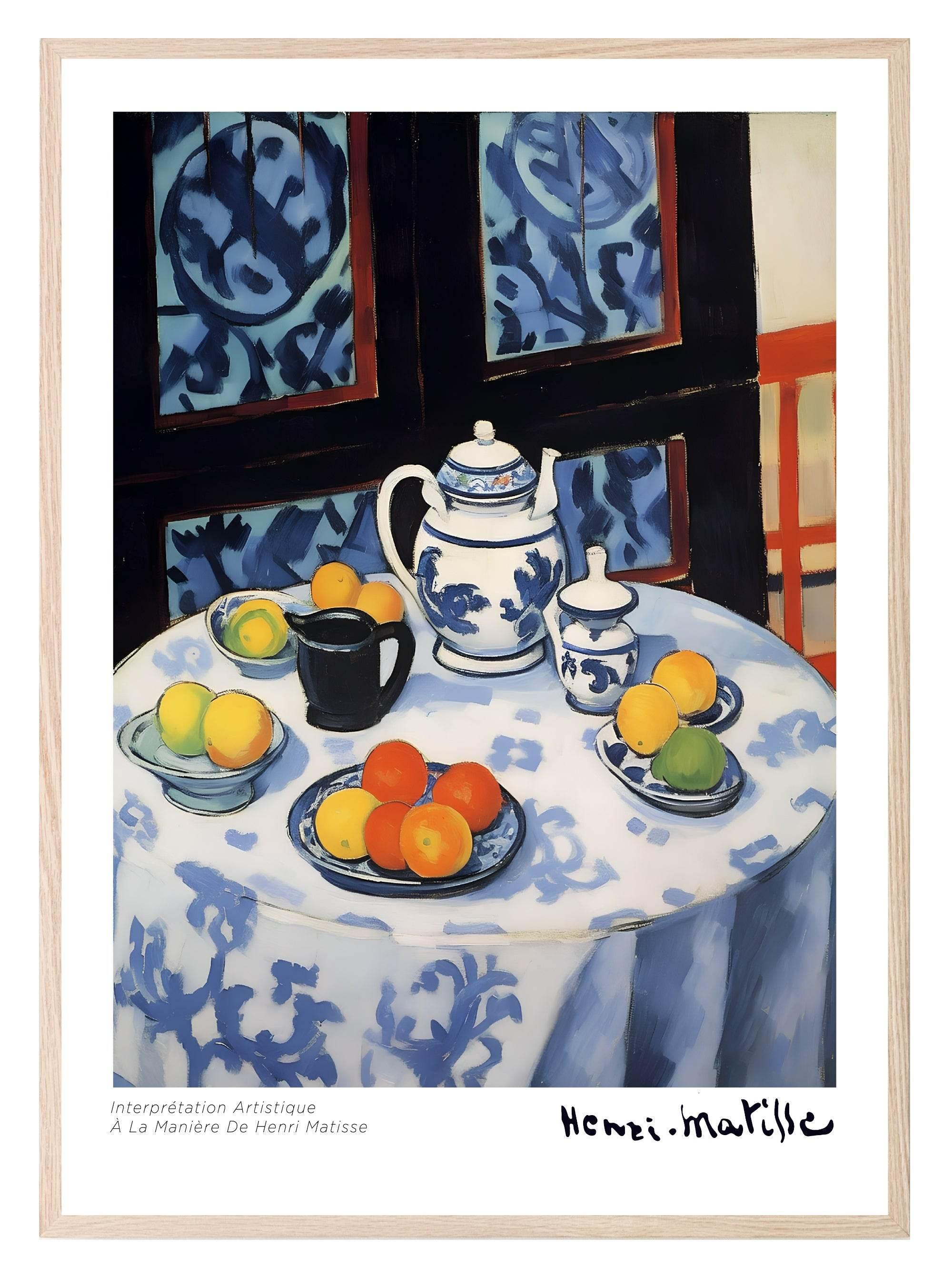 Afternoon Tea Print | Henri Matisse Inspired Wall Art - Larosier Prints