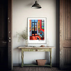 Home With A Cat Print | Henri Matisse Inspired Wall Art - Larosier Prints