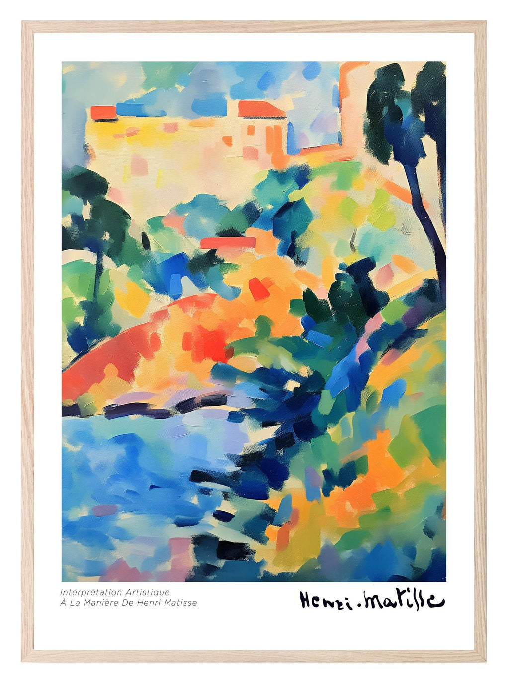 Abstract View Print | Henri Matisse Inspired Wall Art - Larosier Prints