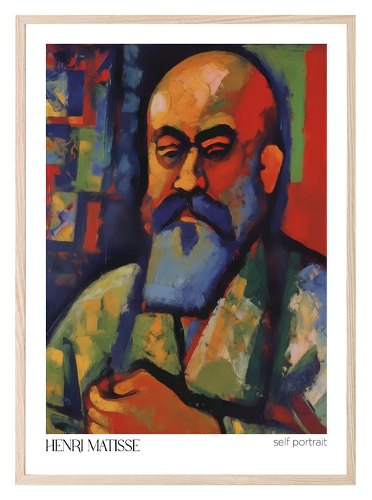 Self Portrait Print | Henri Matisse Inspired Wall Art