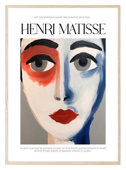 An Artist Should Never Be A Prisoner Print | Henri Matisse Inspired Wall Art