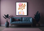 All You Need Is Less Print | Boho Flower | Mindful Wall Art - Larosier Prints