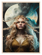 Eternal Moon Print | Woman | Celestial | Abstract Wall Art - Larosier Prints