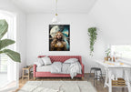 Eternal Moon Print | Woman | Celestial | Abstract Wall Art - Larosier Prints