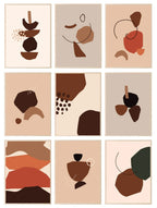 Abstract Print Collection | Warm & Cosy | Modern Wall Art - Larosier Prints