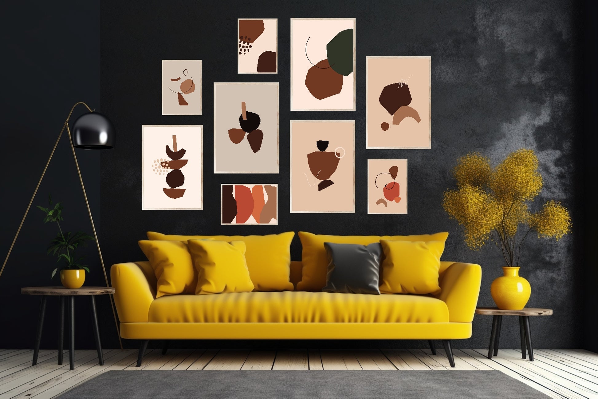 Abstract Print Collection | Warm & Cosy | Modern Wall Art