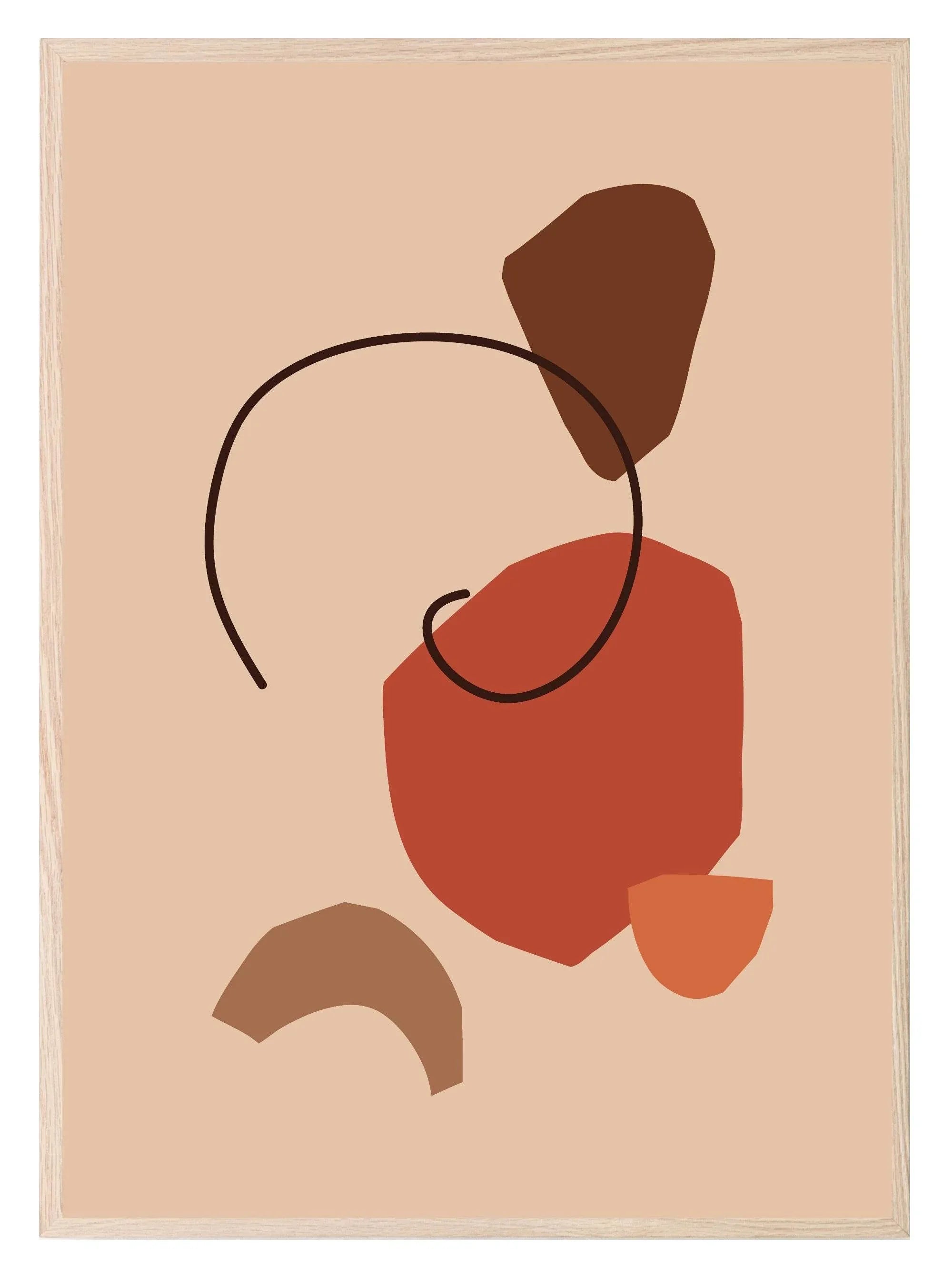Abstract Print Collection | Warm & Cosy | Modern Wall Art - Larosier Prints